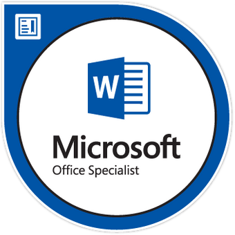 Microsoft Office Specialist Word Badge